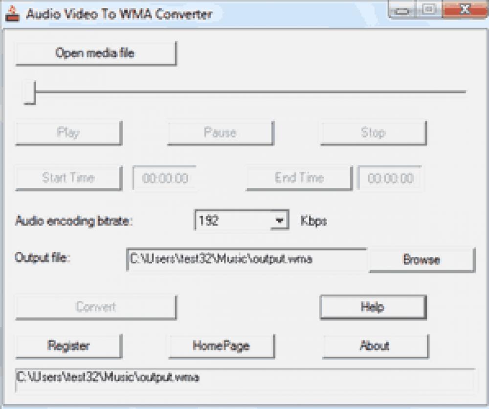 Audio Video To WMA Converter 1.3.7.5 (Shareware 0.64Mb)