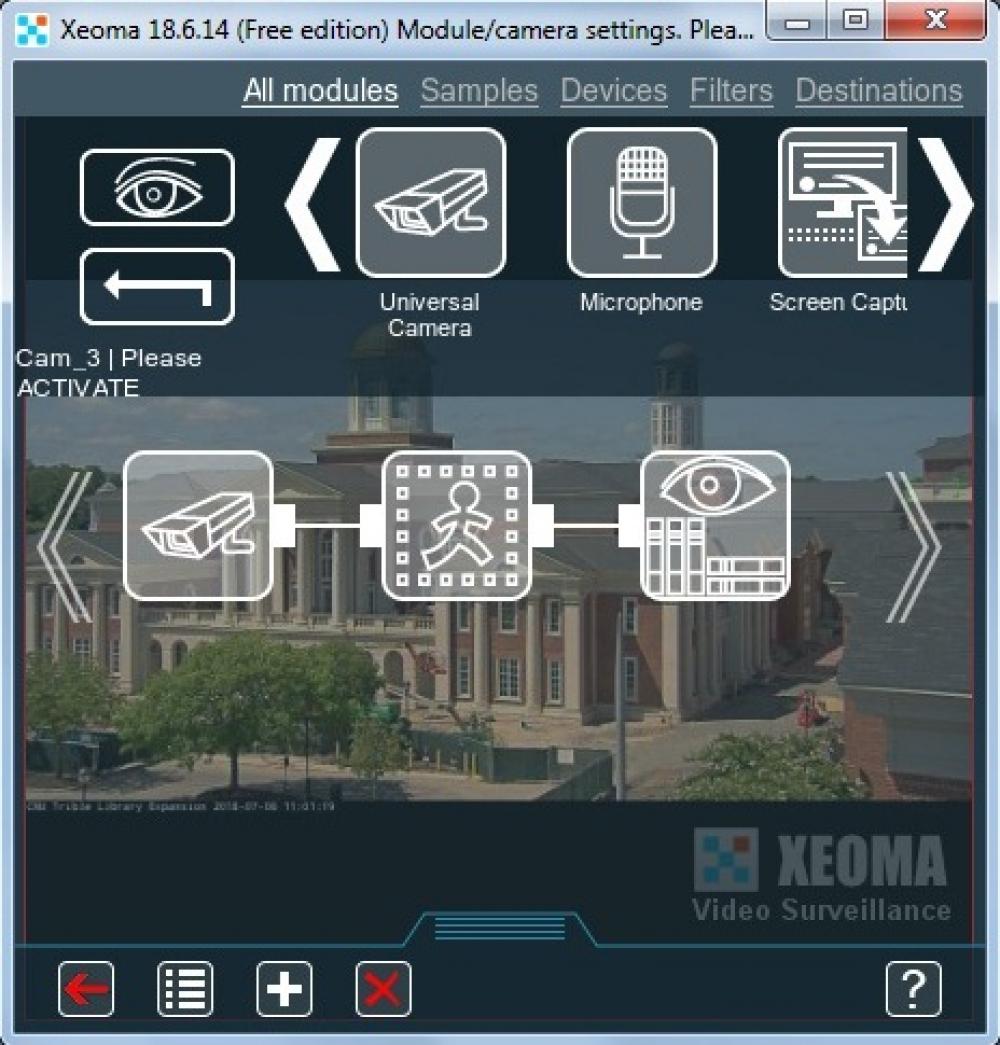 Xeoma Video Surveillance Software 19.4.22 (Freeware 74.38Mb)