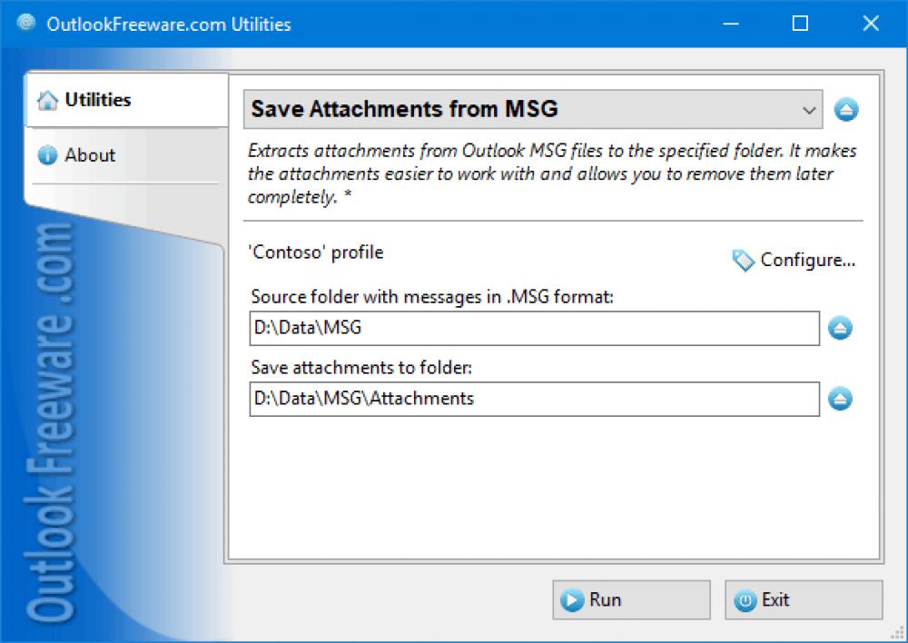 Save Attachments from MSG for Outlook 4.21 (Freeware 0.32Mb)