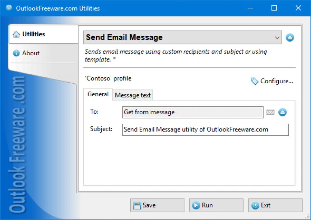 Send Email Message 4.11 (Freeware 0.30Mb)