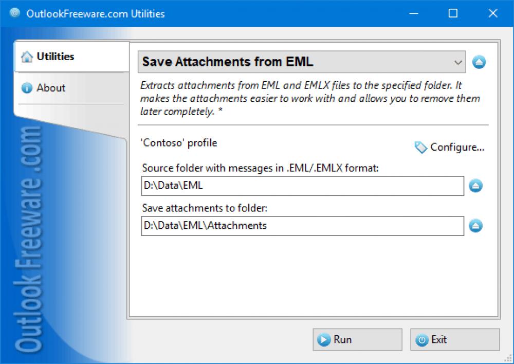 Save Attachments from EML for Outlook 4.21 (Freeware 0.32Mb)