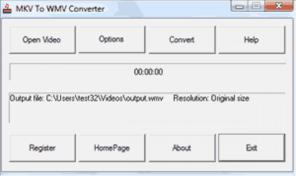 MKV To WMV Converter 1.2.7.6 (Shareware 0.83Mb)