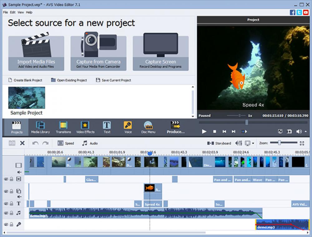 AVS Video Editor 8.1.1.311 (Shareware 138.32Mb)