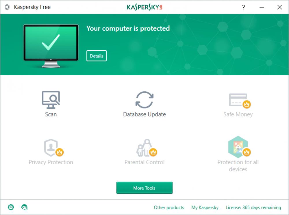 Kaspersky Free Antivirus 19.0.0.1088 (Freeware 2.27Mb)