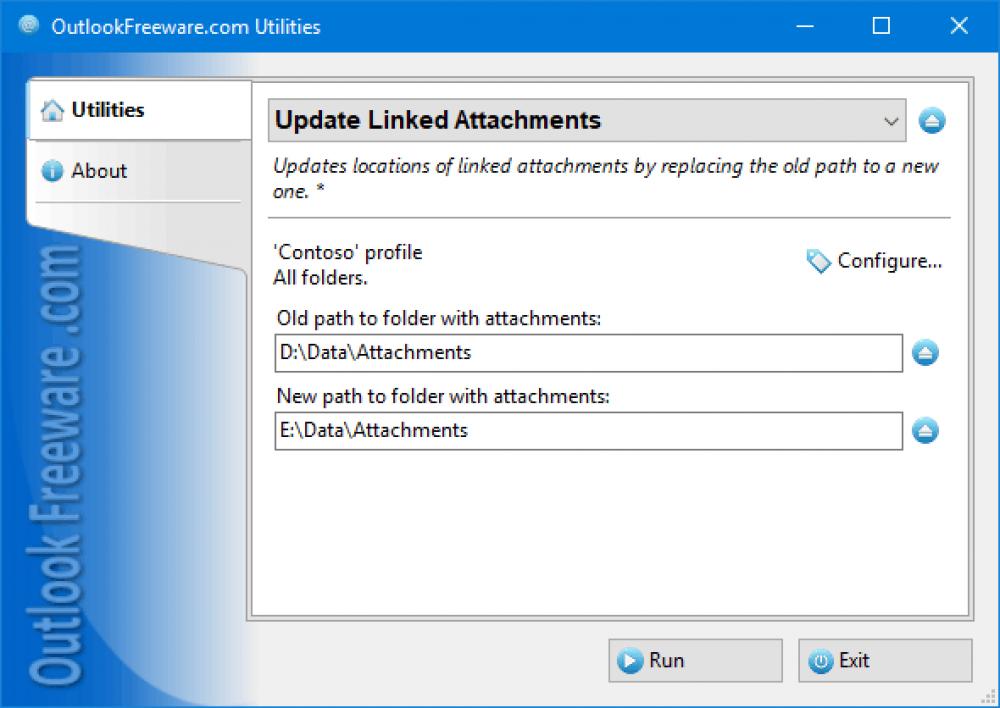 Update Linked Attachments for Outlook 4.20 (Freeware 0.30Mb)