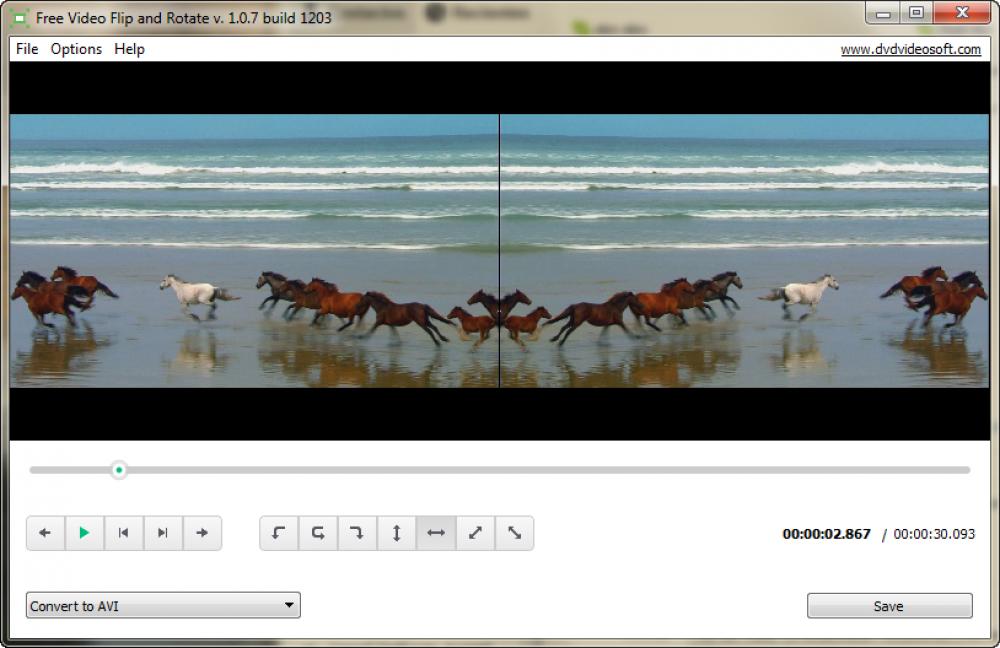 Free Video Flip and Rotate 1.1.35.831 (Freeware 0.03Mb)