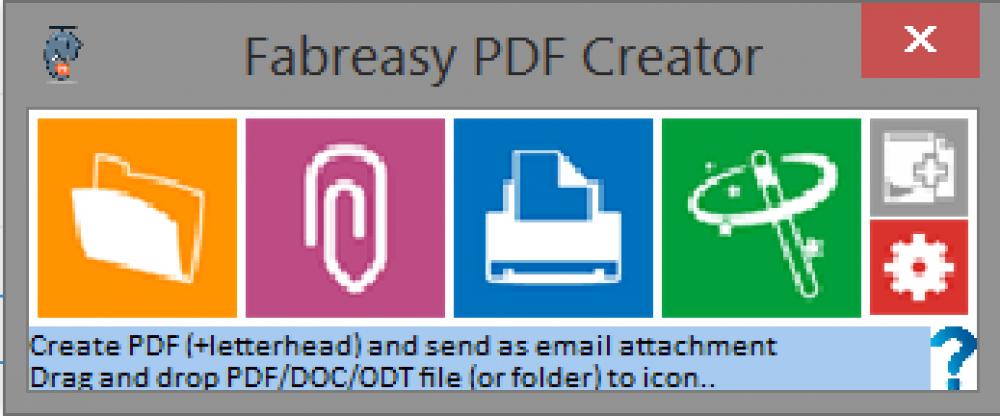 Fabreasy PDF Creator 1.17.2 (Freeware 8.65Mb)