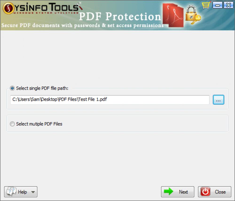 SysInfoTools PDF Protection 3 (Shareware 5.99Mb)