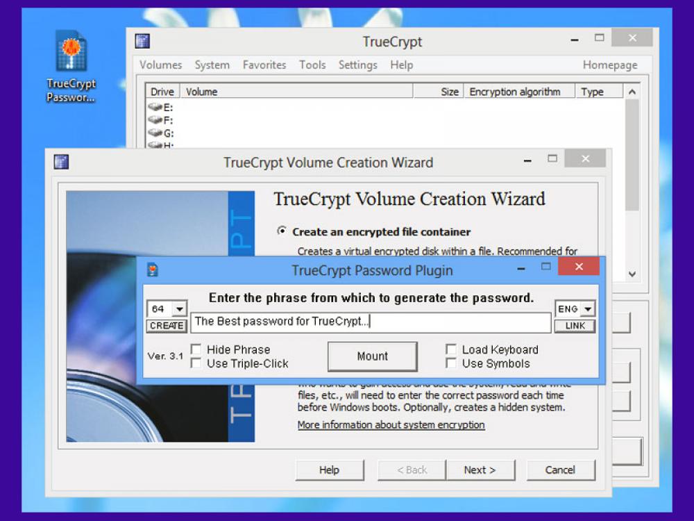 TrueCrypt Password Plugin 4.0.0.7 (Freeware 0.71Mb)