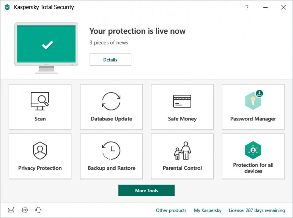 Kaspersky Total Security 19.0.0.1088a (Shareware 2.45Mb)