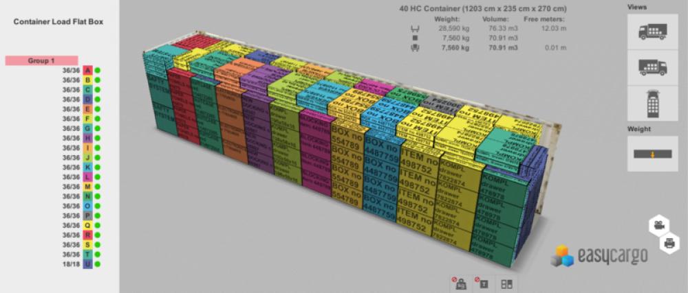 Container Loading Calculator 4.11 (Shareware 2.01Mb)