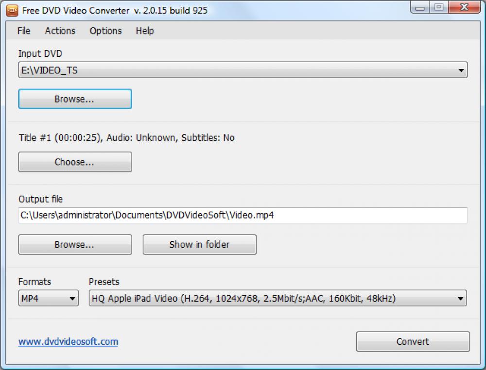 Free DVD Video Converter 2.0.65.823 (Freeware 30.51Mb)