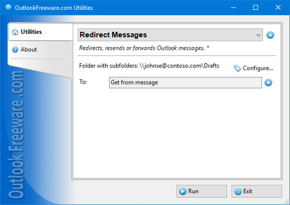 Redirect Messages for Outlook 4.20 (Freeware 0.30Mb)