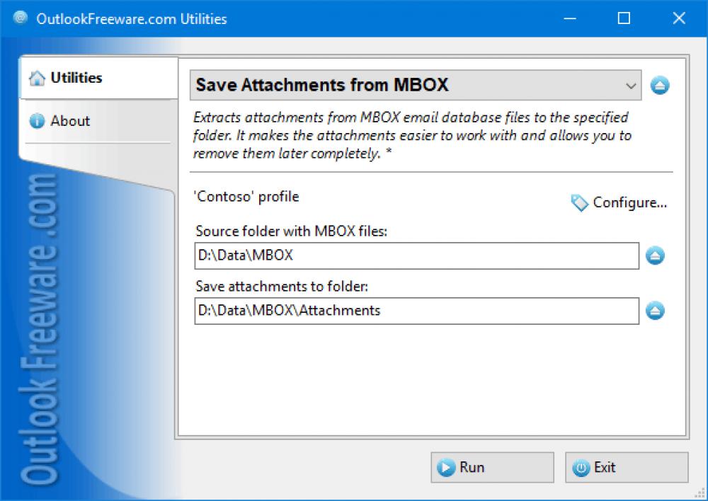 Save Attachments from MBOX for Outlook 4.21 (Freeware 0.32Mb)