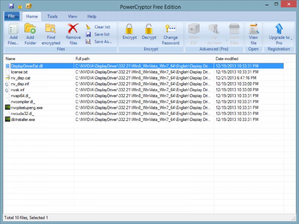 PowerCryptor Free Edition 1.05 (Freeware 12.43Mb)