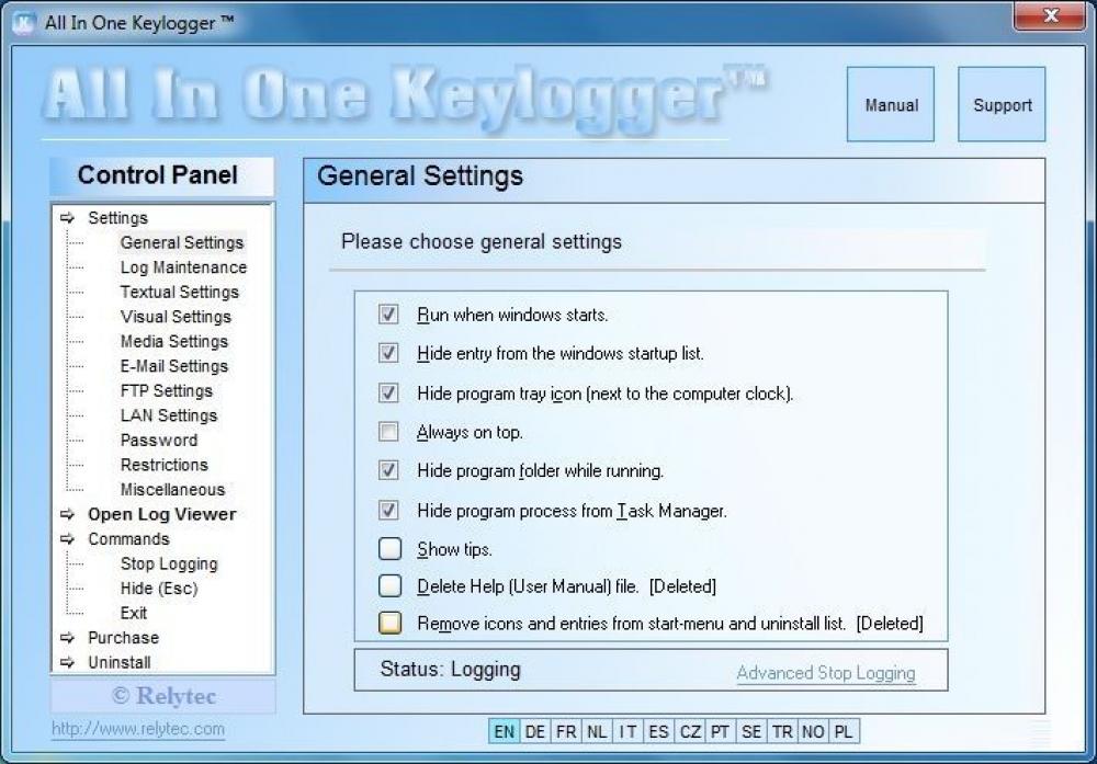 All In One Keylogger 3.9 (Shareware 4.40Mb)