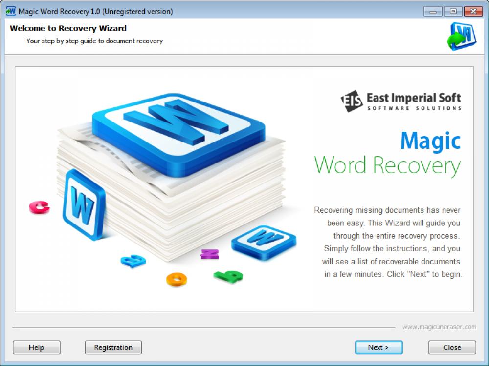 Magic Word Recovery 2.4 (Shareware 6.16Mb)