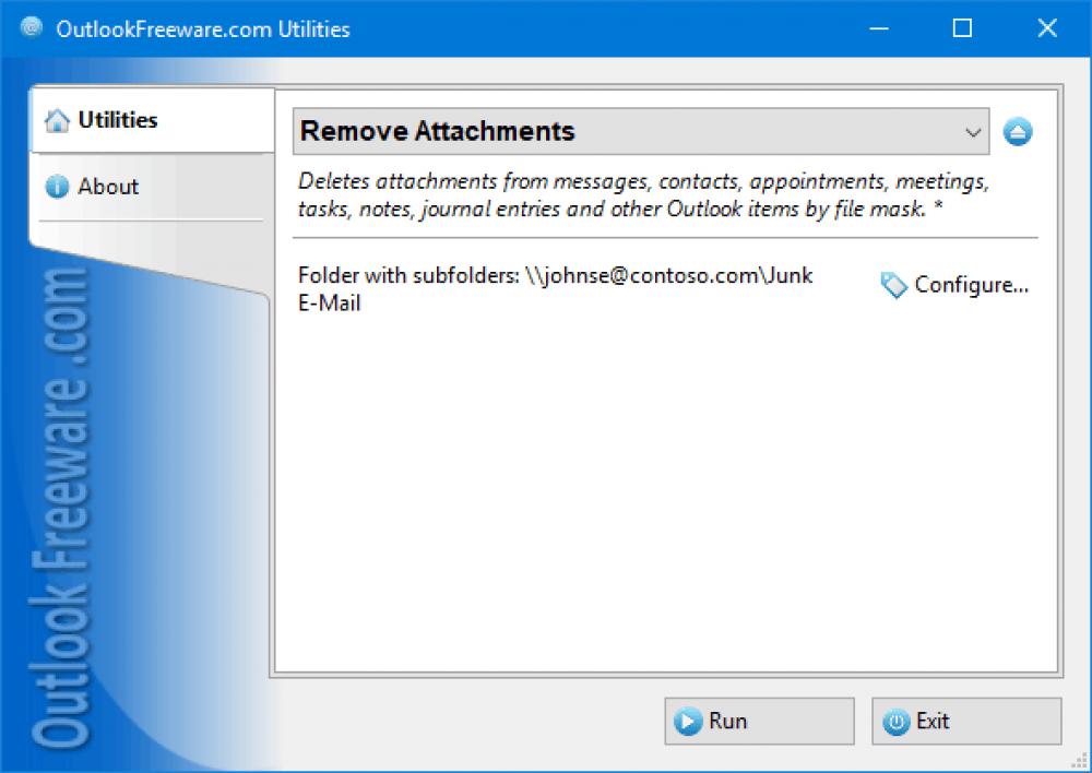 Remove Attachments for Outlook 4.20 (Freeware 0.30Mb)