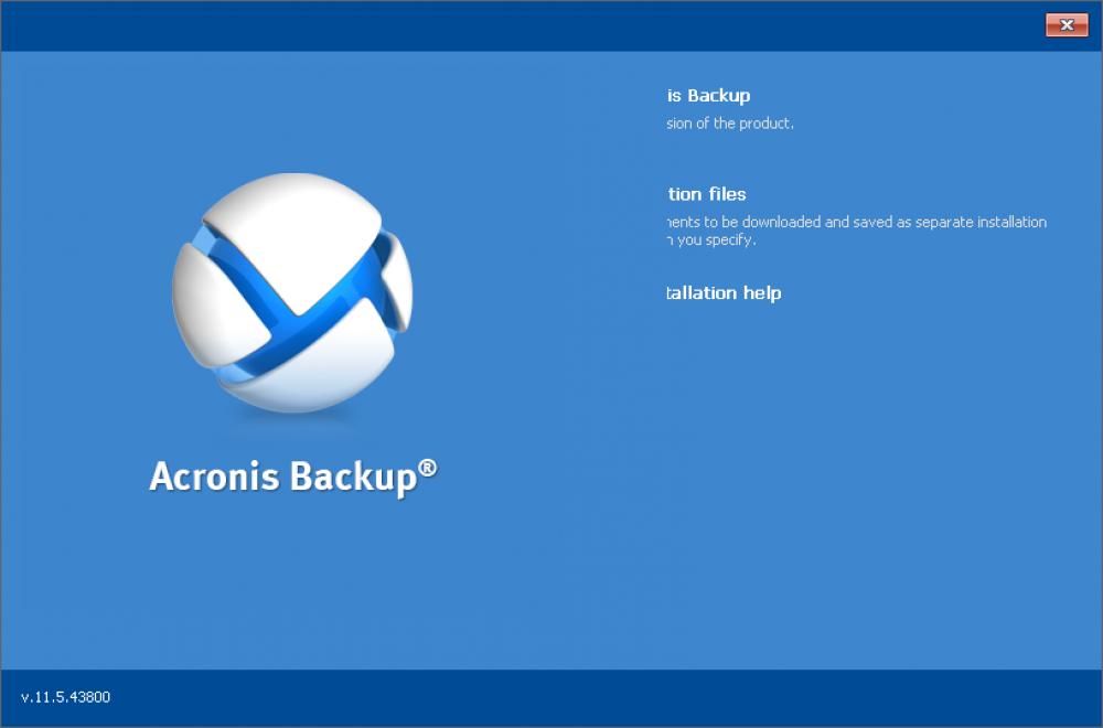 Acronis Backup Universal License 11.7.0.44190 (Shareware 12.85Mb)