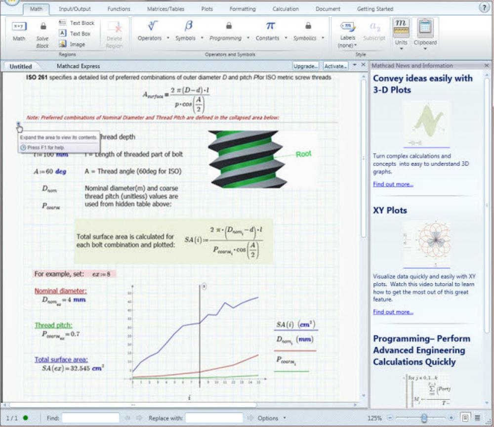 PTC Mathcad Express 3.1 (Freeware 1080.97Mb)