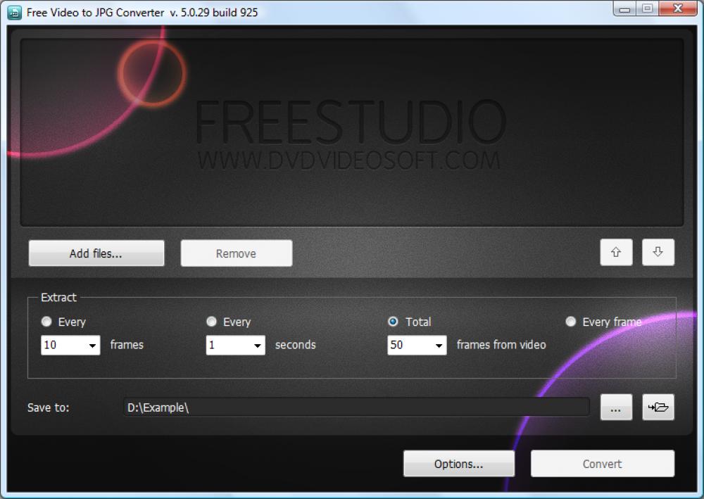 Free Video to JPG Converter 5.0.101.201 (Freeware 25.91Mb)