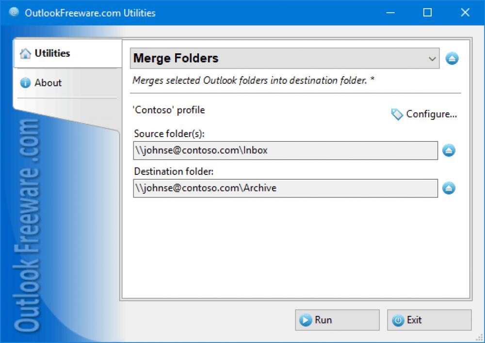Merge Folders for Outlook 4.20 (Freeware 0.30Mb)