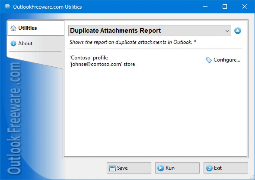 Duplicate Attachments Report 4.11 (Freeware 0.30Mb)
