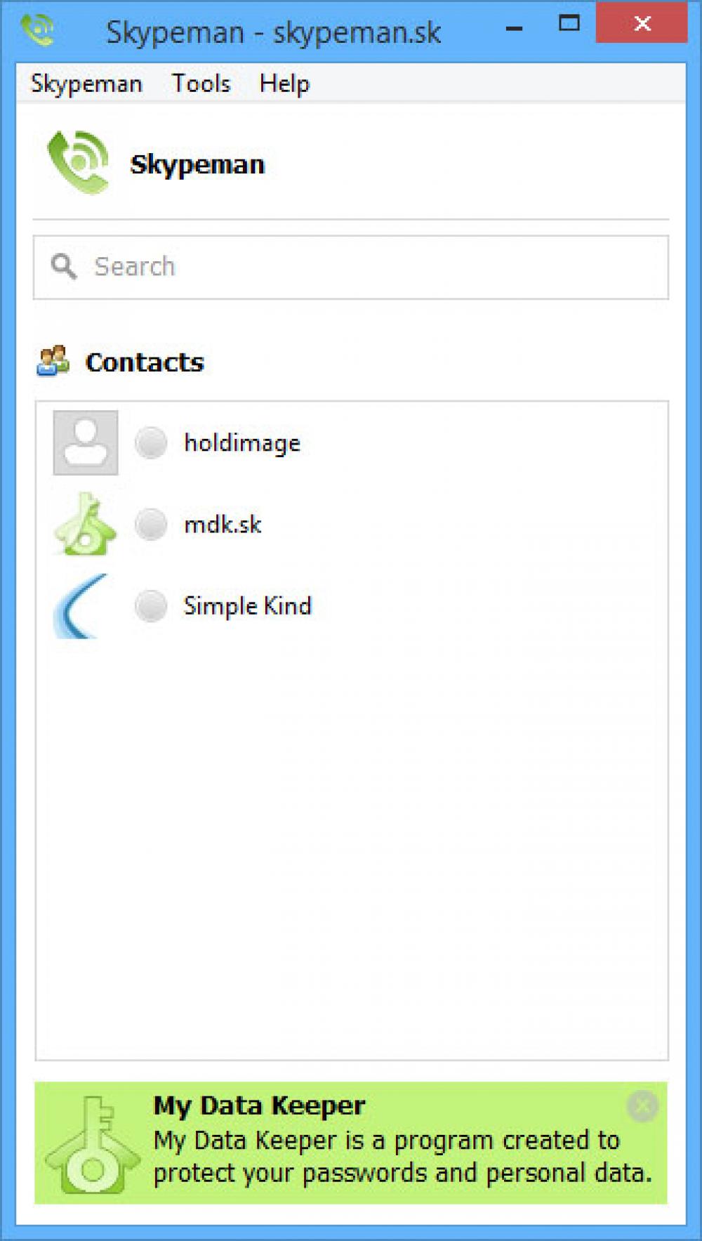 Skypeman 2.1 (Freeware 3.22Mb)