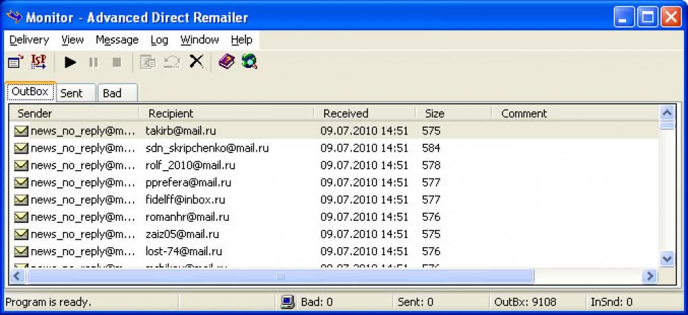 Advanced Direct Remailer 2.51 (Shareware 3.70Mb)