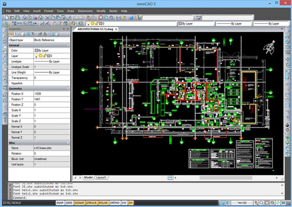 nanoCAD 5.1.2524.2017 (Freeware 372.05Mb)