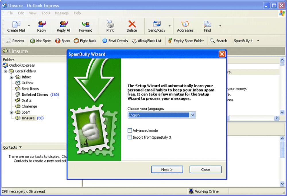 SpamBully 4.4.0.54 (Shareware 0.13Mb)