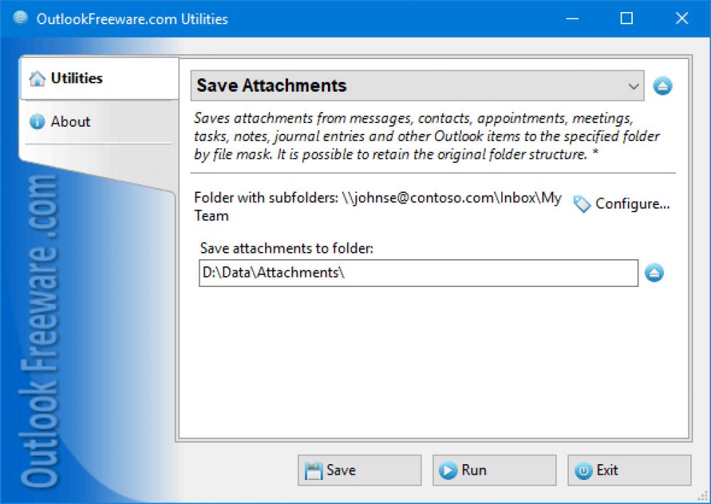 Save Attachments 4.10 (Freeware 0.31Mb)