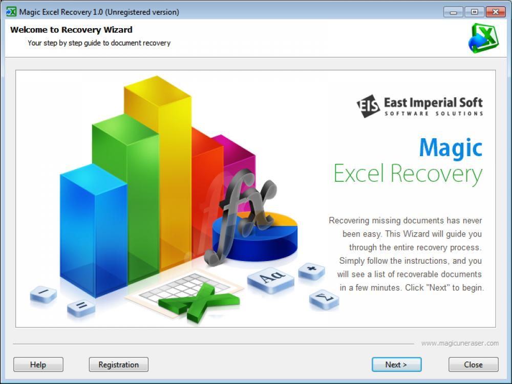Magic Excel Recovery 2.4 (Shareware 6.13Mb)