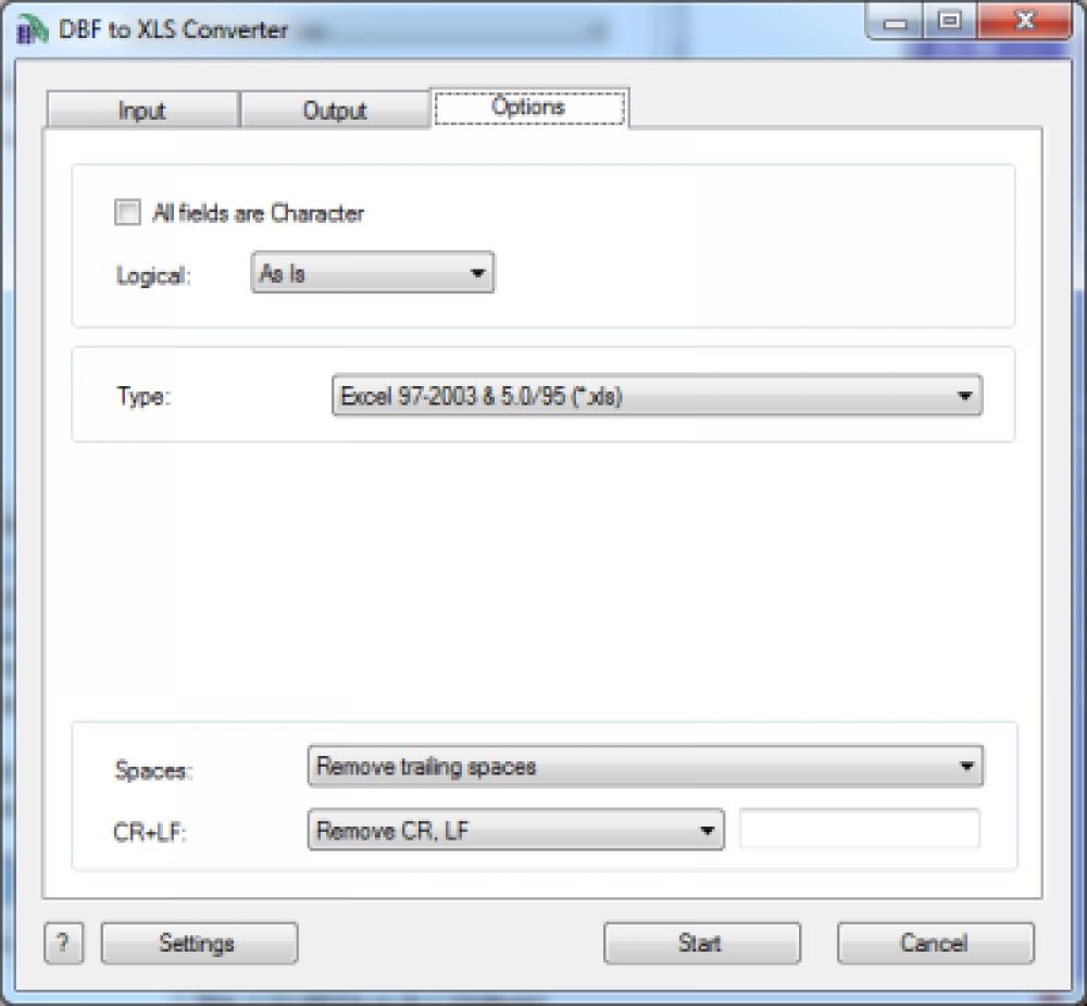 DBF to XLS (Excel) Converter 3.45 (Shareware 21.01Mb)