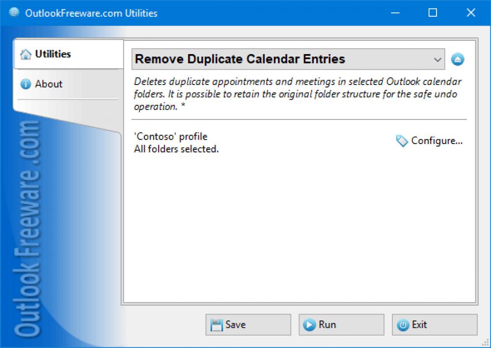 Remove Duplicate Calendar Items Outlook 4.10 (Freeware 0.32Mb)