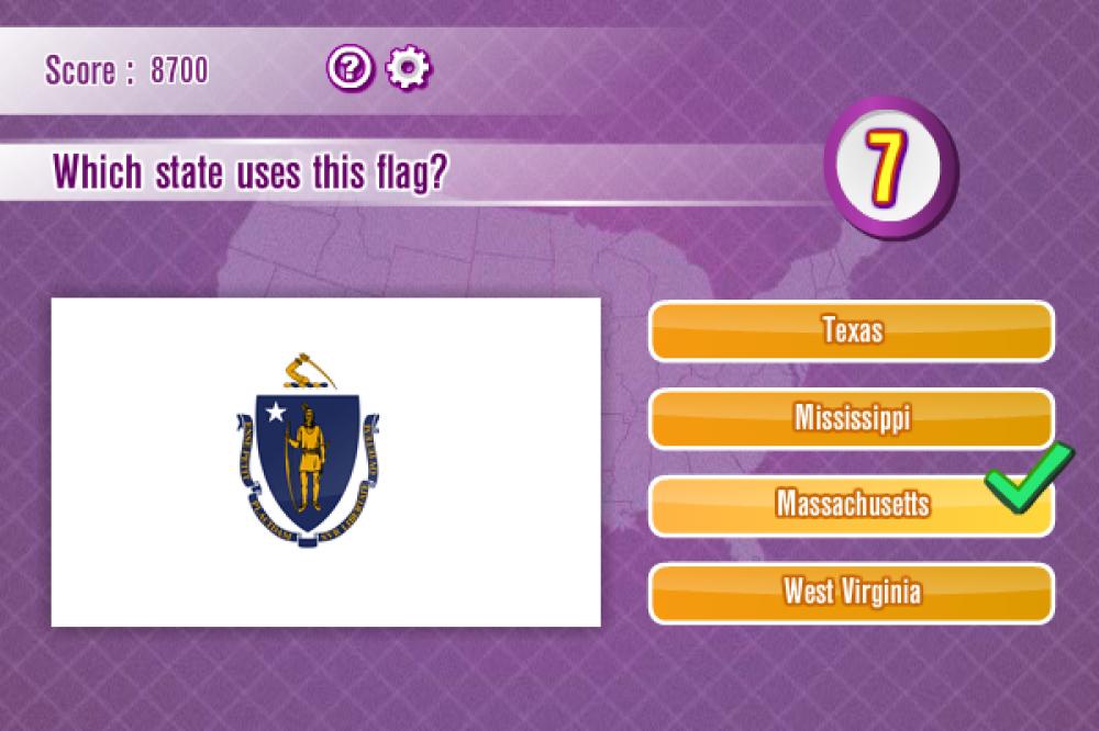 US State Flags Quiz 1.0.0 (Freeware 0.64Mb)
