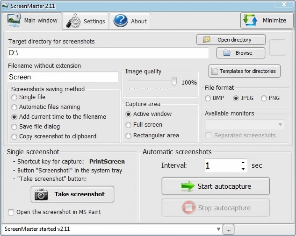 ScreenMaster 2.11 (Shareware 3.18Mb)