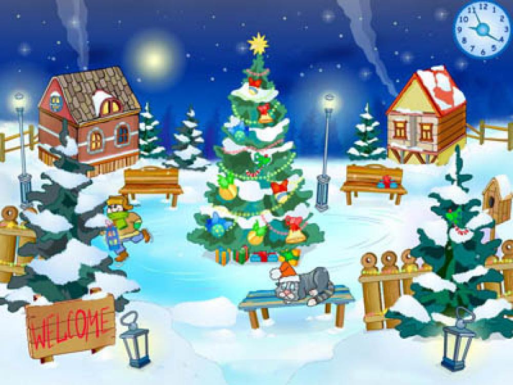 Christmas Yard Screensaver 2.0 (Freeware 2.55Mb)