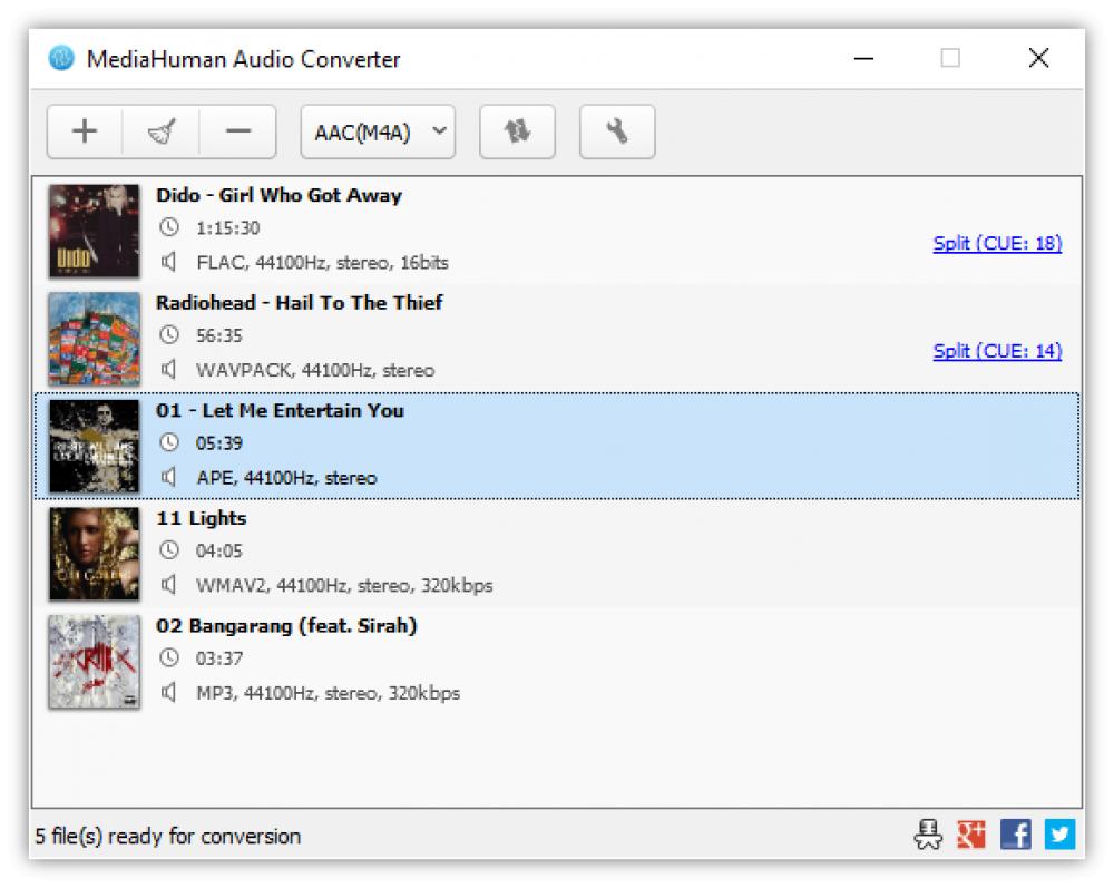 MediaHuman Audio Converter 1.9.6.2 (Freeware 30.35Mb)