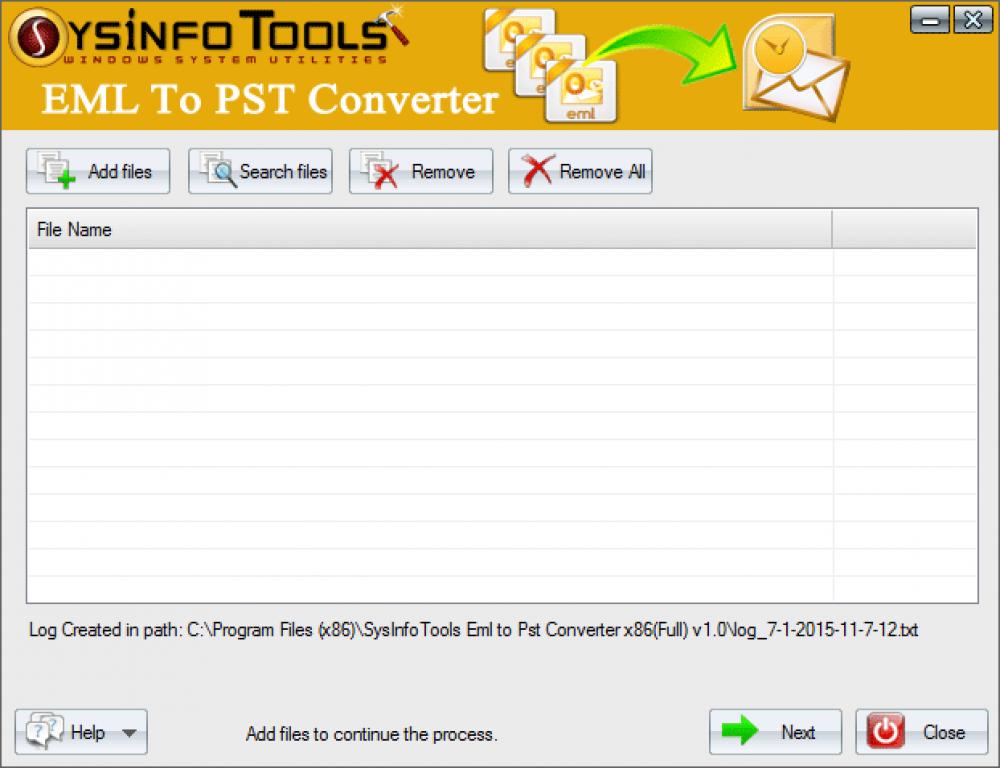 SysInfoTools EML to PST Converter 2.0 (Shareware 8.50Mb)