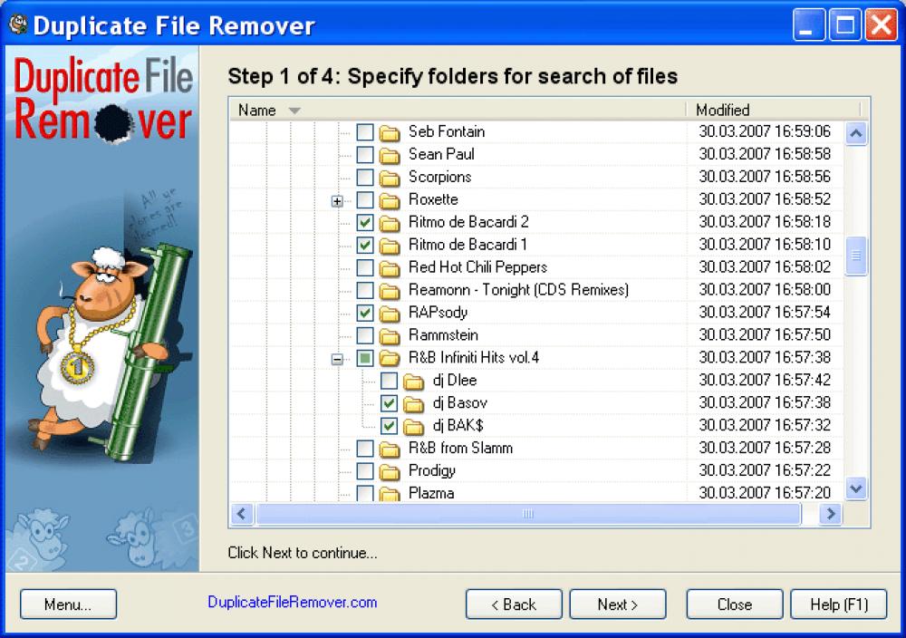 Duplicate File Remover 3.6 (Shareware 2.38Mb)