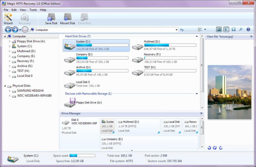 Magic NTFS Recovery 2.6 (Shareware 13.27Mb)