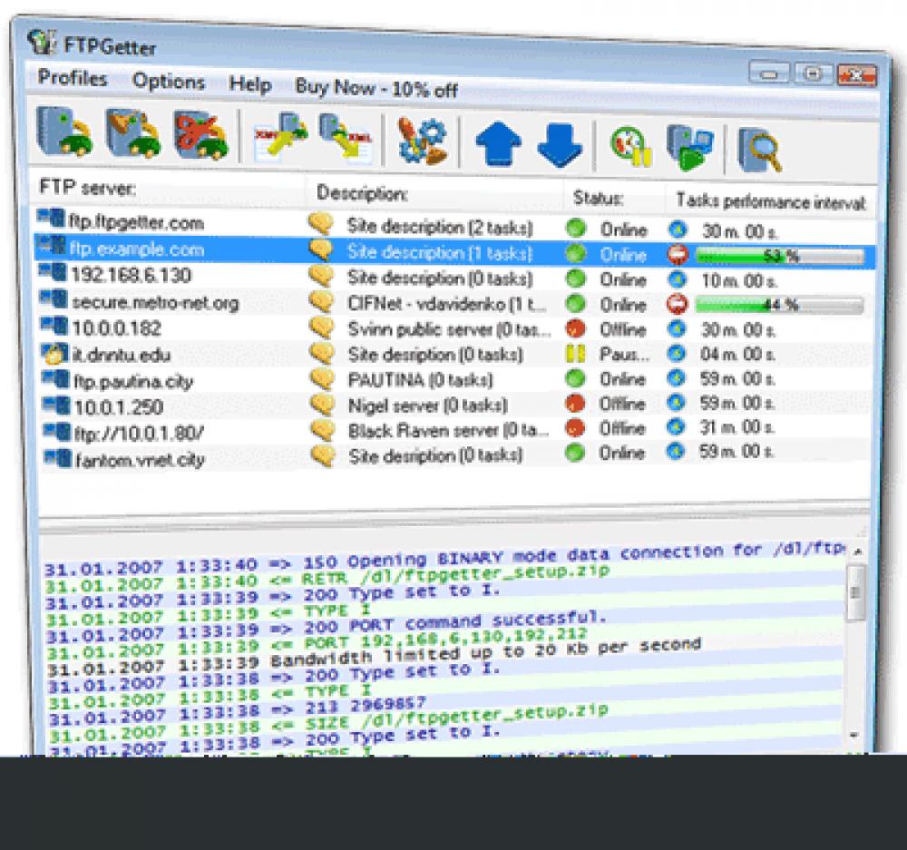 FTPGetter Standard 5.97.0.215 (Shareware 18.74Mb)