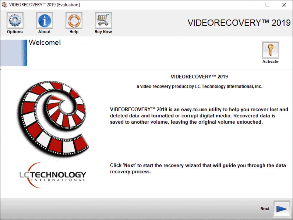 VIDEORECOVERY Standard for Windows 5.1.9.7 (Demo 6.44Mb)
