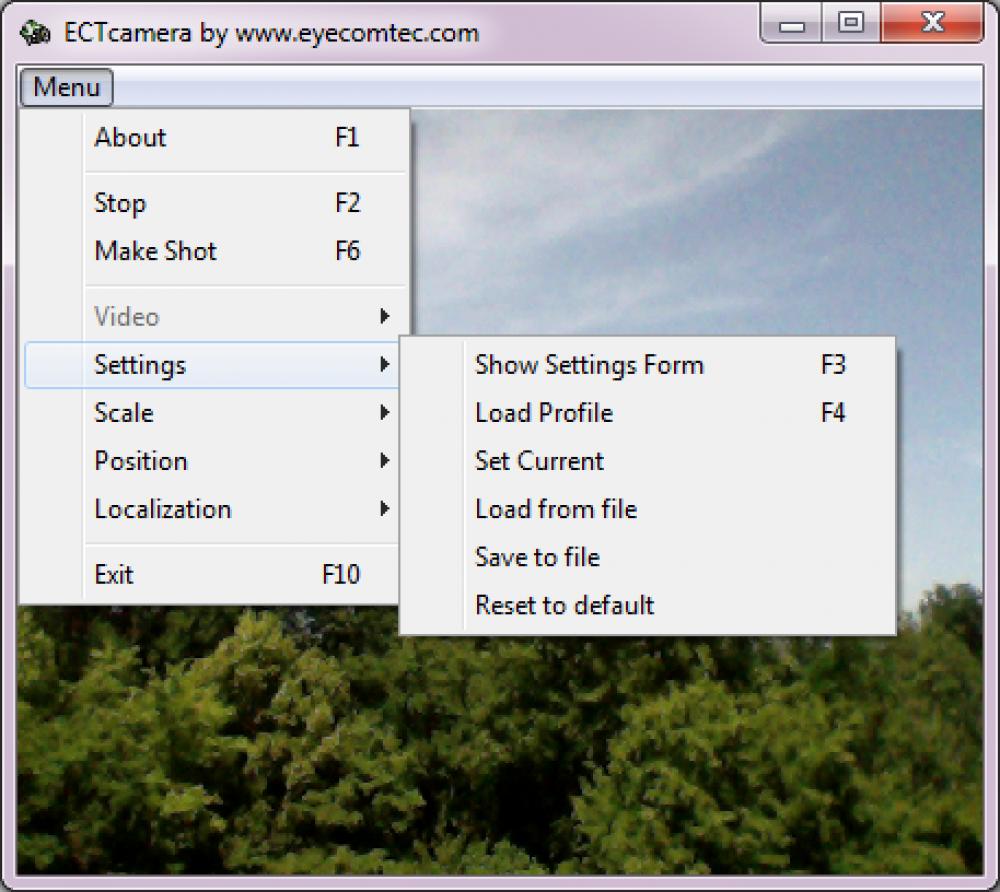 ECTcamera 2.35.8 (Freeware 2.02Mb)