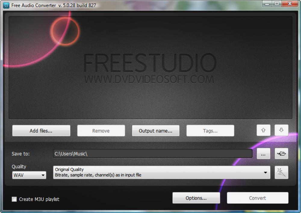 Free Audio Converter 5.1.9.310 (Freeware 30.71Mb)
