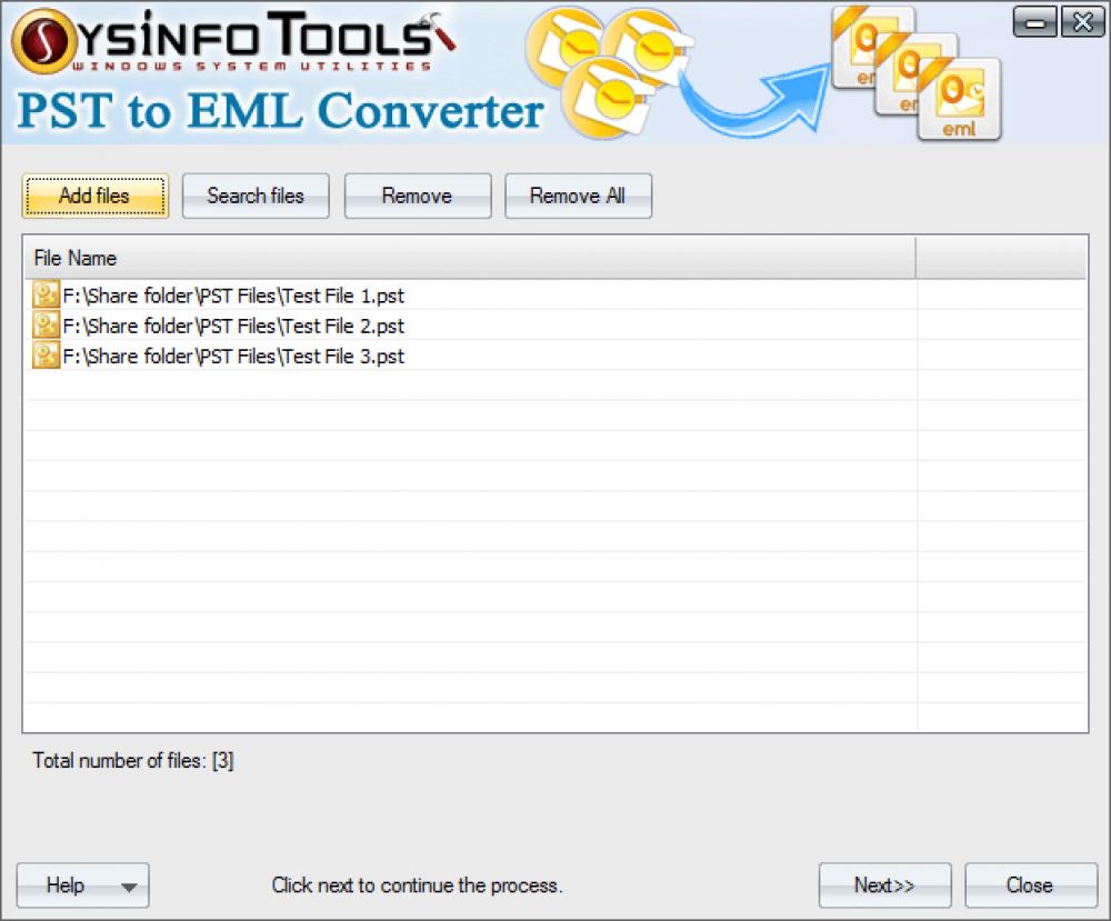 SysInfoTools PST to EML Converter 1 (Shareware 4.17Mb)