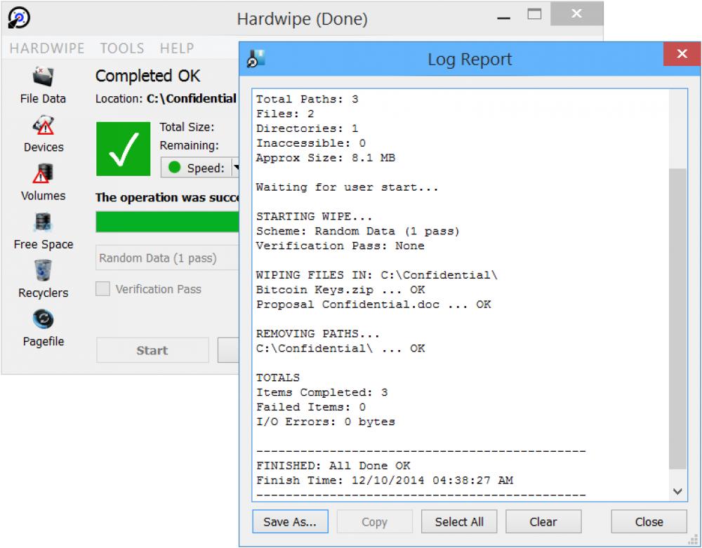 Hardwipe 5.1.3 (Shareware 8.83Mb)