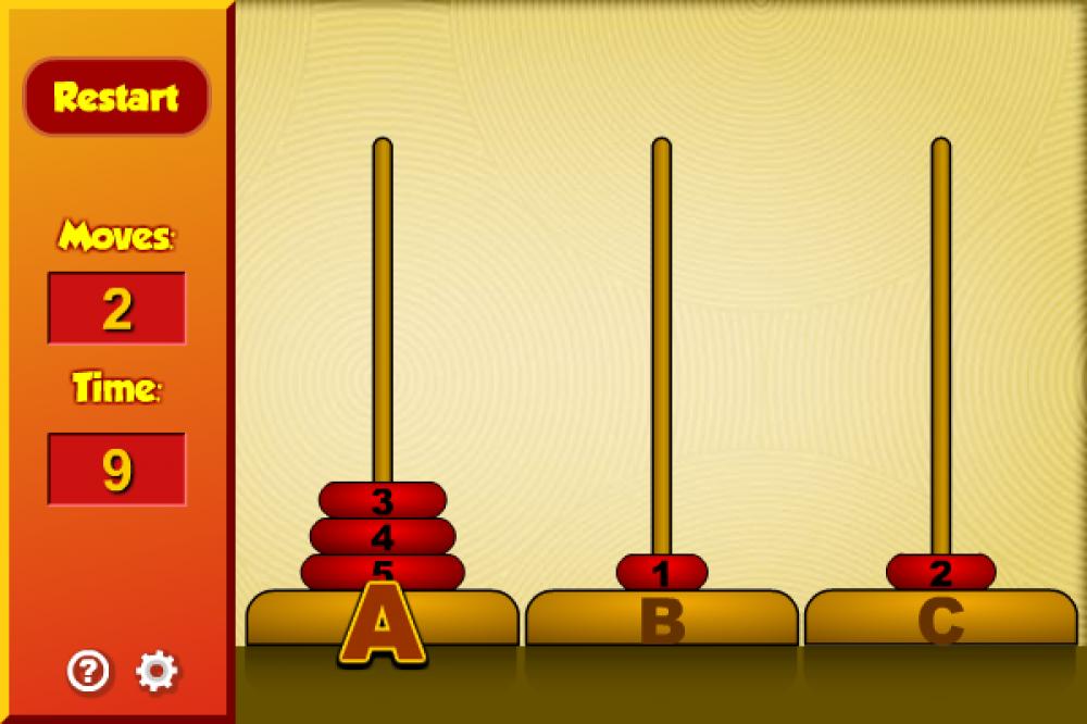 Tower of Hanoi 1.12.1 (Freeware 0.25Mb)