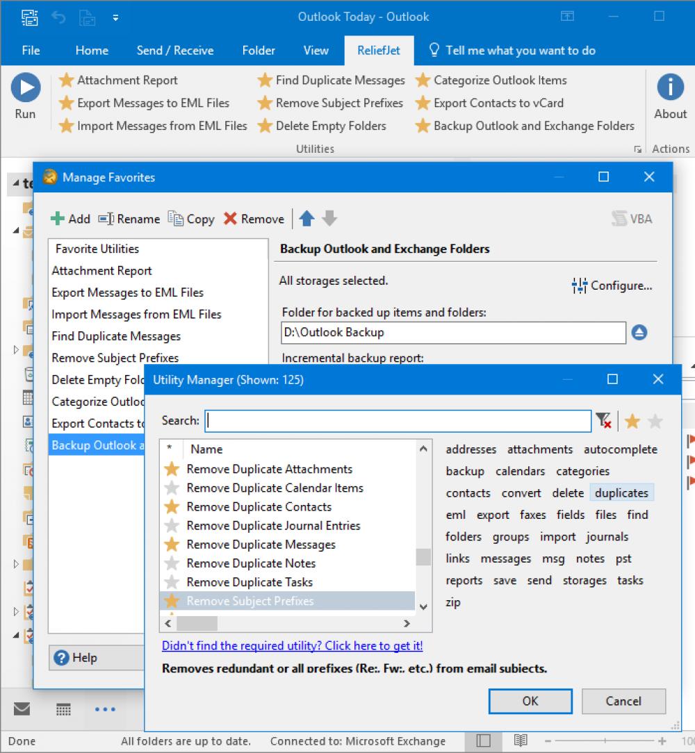 ReliefJet Essentials for Outlook 4.22.1 (Shareware 7.11Mb)